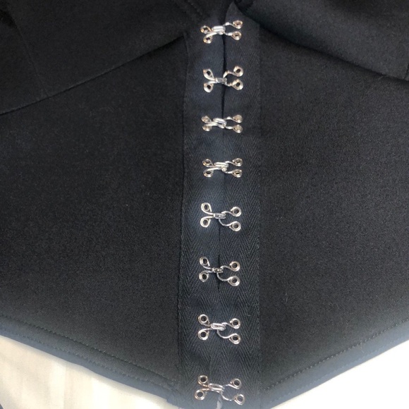 Pretty Little Thing Scuba Corset Top Size 12 - Picture 4 of 6